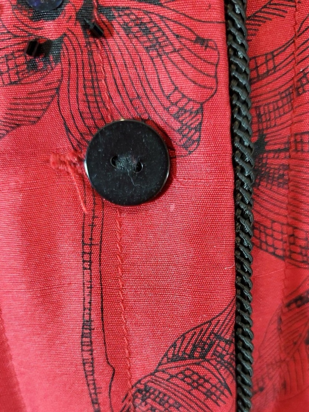 100% Silk Vintage Jacket - Picture 3 of 9